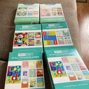 7 boxes of greeting cards. Assorted occasions.